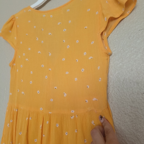 Urban Outfitters yellow women's short jumpsuit with flowers size xs-tp and tiere - Picture 9 of 13